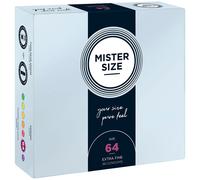 Mister Size Smooth Extra Fine Size 64 Condoms 36 Units Trasparente