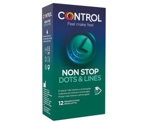 Preservativo Ritardante con Rilievi Control Nonstop - 12 pz