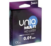 Preservativo senza lattice uniq multi 3 unità