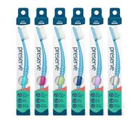 Preserve Personal Care Medium Preserve 6 Pack Toothbrushes Assorted Colors 222433 by Frontier Natural Products Co-op