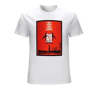 PRESERVED APRICOT 28 Days Later Movie Poster Artwork Men's ('S Available) T Shirt Top Cartoon Men White 3XL