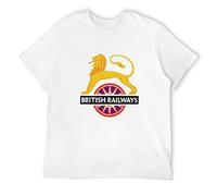 PRESERVED APRICOT British Railways Lion Facing Left Forest Green T-Shirt White 3XL