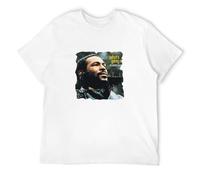 PRESERVED APRICOT Marvin Gaye Whats Going On T-Shirt Vintage Gift for Men Funny Tee White XL