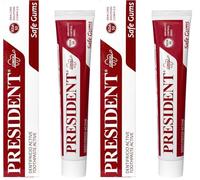 President DENTIFRICIO ACTIVE ad Attività Gengivale. Per gengive irritate, infiammate e parodontite. Azione sanitizzante astringente. RDA 50-75ml (Confezione da 2)