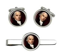 President James Madison Gemelli E Fermacravatta Set