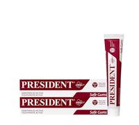 President KIT 2 DENTIFRICIO ACTIVE ad Attività Gengivale. Per gengive irritate, infiammate e parodontite. Azione sanitizzante astringente. RDA 50. 2X75ml
