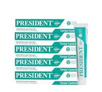 President KIT 5 DENTIFRICIO ANTI TARTARO. Contrasta la formazione di placca e carie. Alito fresco. RDA 60. 5x75ml