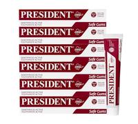 President KIT 6 DENTIFRICIO ACTIVE ad Attività Gengivale. Per gengive irritate, infiammate e parodontite. Azione sanitizzante astringente. RDA 50. 6X75ml