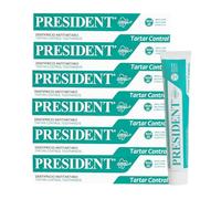 President KIT 6 DENTIFRICIO ANTI TARTARO. Contrasta la formazione di placca e carie. Alito fresco. RDA 60. 6x75ml