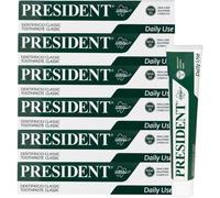 President KIT 6 Dentifricio Classic con estratti vegetali RDA 50 6x75