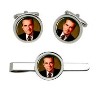 President Richard Nixon Gemelli E Fermacravatta Set