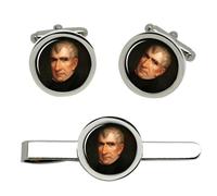 President William Henry Harrison Gemelli E Fermacravatta Set