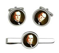 President William Mckinley Gemelli E Fermacravatta Set