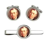 President Woodrow Wilson Gemelli E Fermacravatta Set