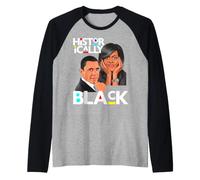 Presidente Obama Storicamente Nero Uomini Donne Bambini Ragazze Ragazzi Maglia con Maniche Raglan