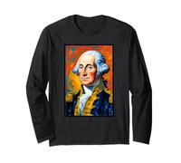 Presidente Post impressionista George Washington Maglia a Manica