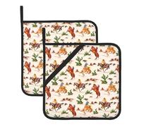 Presine da cucina resistenti al calore con motivo a cavallo da cowboy, set di 2, per cucinare in modo sicuro ed elegante, come regalo per le donne.