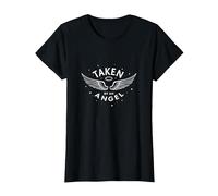 Preso da Un Angelo: Celestial Wings, Amo la mia Ragazza Maglietta, Donna, Nero, L