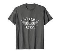 Preso da Un Angelo: Celestial Wings, Amo la mia Ragazza Maglietta, Uomo, Asfalto, 5XL