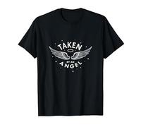 Preso da Un Angelo: Celestial Wings, Amo la mia Ragazza Maglietta, Uomo, Nero, L