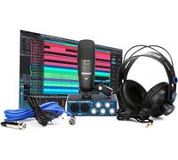 PreSonus AudioBox 96 Studio Bundle Registrazione con Microfono & Cuffie | Interfaccia audio USB, microfono, cuffie HD7, software Studio One, kit home studio per principianti, podcast, voce