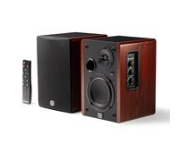 PreSonus Eris Accent BT 60W Altoparlanti Bluetooth da scaffale alimentati - Monitor da studio per giradischi, casa, woofer da 4", tweeter in seta, USB-C, ottica, RCA, coassiale, telecomando, sub-out