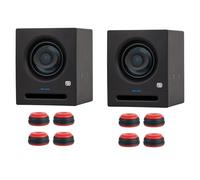 Presonus Eris Pro 4 - Altoparlante da studio attivo, 1 coppia con piedini keepdrum, colore: Rosso