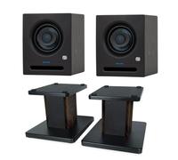 Presonus Eris Pro 4 - Altoparlante da studio attivo, 1 coppia con supporto keepdrum, colore: noce