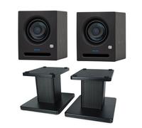 PreSonus Eris Pro 4 - Altoparlanti da studio attivi, 1 coppia con supporto keepdrum