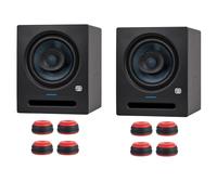 PreSonus Eris Pro 8 - Altoparlante da studio attivo, 1 coppia con piedini keepdrum, colore: Rosso