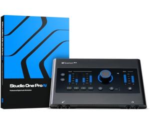 PreSonus Quantum ES 4 Interfaccia Audio USB-C 2x2 24-bit 192kHz | Scheda audio USB-C, 24-bit/192kHz, bassa latenza per DAW, home studio, streaming, podcast, chitarra & microfono