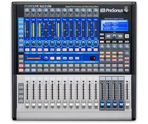 PreSonus StudioLive 16.0.2 Mixer Digitale 16 Canali con USB | Effetti integrati, suono dal vivo e registrazione in studio, mixer con interfaccia USB, piccoli locali, 16 canali