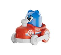 Press and Go - Giocattolo per treno, 11,8 x 8 x 10 cm, carina auto da corsa, senza batteria, gioco educativo per lo sviluppo motorico