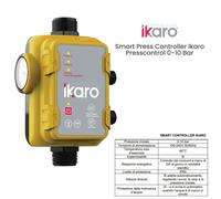 PRESS CONTROLLER IKARO 0-10 BAR ELETTROPOMPA AUTOCLAVE CONTROLLO ELETTRONICO