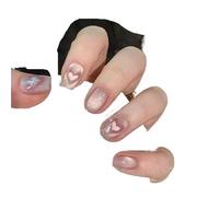 Press on nails 24 pezzi di unghie finte corte staccabili, unghie finte artificiali, punte dolci e fantastiche per Manicure(Color-62)