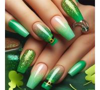 Press On Nails Disegni Unghie finte francesi Unghie finte Acrilico Unghie Artificiali Colle Sulle Unghie