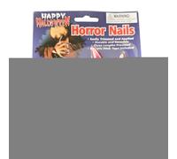 Press on Nails, False Gothic Nails, Halloween Fingernails, Full Cover Long Shape, Reusable Decorative Tips, Costume Role Play Party Use, Size See Picture Black Red 10 Pieces