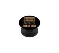 Press Play Gen X Retro Cassette anni '80 PopSockets PopGrip Adesivo