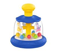 Press Toy | ABS, 6in X 5.2in X 5.2in, 163g | Push & Spin Musical Merry-Go-Round per 0-3 anni | Sensory Soothing Toy for
