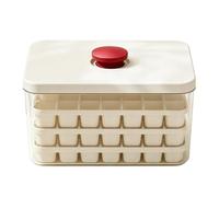 Press Type Ice Cube Tray-3 Tier 96 Grid Mold with Storage Bin Box,Scoop