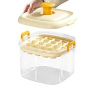 Press-Type Ice Cube Tray - Silicone Mold with Lid | Quick-Freezing Storage