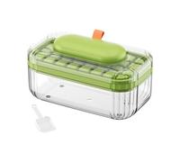 Press-Type Ice Tray - Storage Mould, Large Capacity Box Size with Lid Easy Release, Food Grade Silicone Material, Complete Set with Shovel, for Whiskey Cocktail Coffee Wine