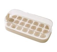 Press-Type Silicone Ice Cube Trays With Storage Box Remove, One Click Mini Ice Cube Trays, Portable Ice Cube Trays for Ice Drink, Juice, Whiskey, Cocktail (White,21)