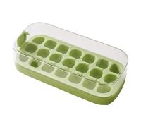 Press-Type Silicone Ice Cube Trays With Storage Box Remove, One Click Mini Ice Cube Trays, Portable Ice Cube Trays for Ice Drink, Juice, Whiskey, Cocktail (Green,21)