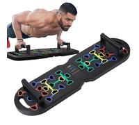 Press Up Board - Exercise Muscle Strength Training Pushup Floor Equipment For Men And Women, Multi-Angle Targeted Color Coded Rack, Fitness Floor Chest Muscle Exercise For Home Gym 24x7 Inches