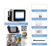 Pressa a Caldo, Con cartuccia: pistola di stampa da 12,7 mm, codice QR, data scadenza, etichetta, stampante termica a getto d'inchiostro portatile mini(NO handle 2)