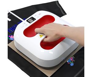 Pressa a Caldo per Magliette 22.8cmx22.8cm/9"x9" Portatile DIY Termopressa, Facile da Stirare&Riscaldamento Rapido Heat Press Machine per Vestiti, Borse T-Shirt Stampante Trasferimento Termico
