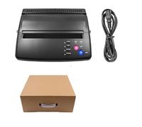 Pressa a caldo, Trasferimento del tatuaggio A4 Drawing Stampante Stencil Maker Copiatrice for il Macchina for trucco della fornitura carta(Noir)