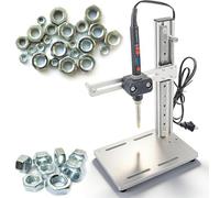 Pressa a caldo verticale con regolazione multidirezionale e punte di calore per componenti di stampa in plastica e 3D