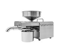 Pressa automatica dell'olio da 610 W, in acciaio inox a caldo e freddo (40 - 240 °C), pressa dell'olio a temperatura regolabile per noci, semi, sesamo e arachidi, 220 V